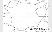 Blank Simple Map of Juticalpa, no labels