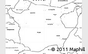 Blank Simple Map of Juticalpa