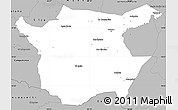 Gray Simple Map of Juticalpa