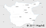 Silver Style Simple Map of Juticalpa, single color outside