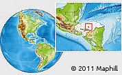 Physical Location Map of Manto, highlighted country