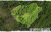 Satellite 3D Map of Danli, darken