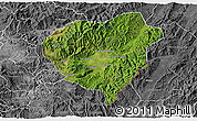 Satellite 3D Map of Danli, desaturated