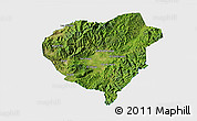 Satellite 3D Map of Danli, single color outside