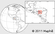 Blank Location Map of Danli