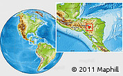Physical Location Map of Danli