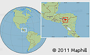 Savanna Style Location Map of Danli