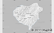 Gray Map of Danli, single color outside