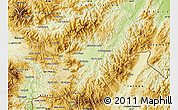 Physical Map of Danli
