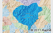 Political Map of Danli, lighten