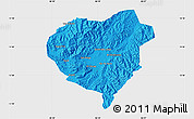 Political Map of Danli, single color outside