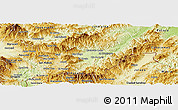 Physical Panoramic Map of Danli
