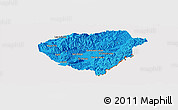 Political Panoramic Map of Danli, cropped outside