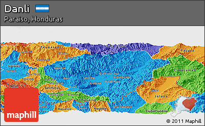 Political Panoramic Map of Danli
