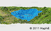 Political Panoramic Map of Danli, satellite outside