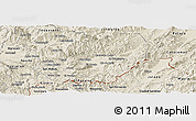 Shaded Relief Panoramic Map of Danli