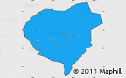 Political Simple Map of Danli, cropped outside