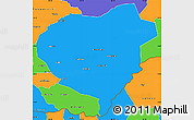 Political Simple Map of Danli