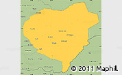 Savanna Style Simple Map of Danli
