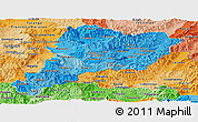 Political Shades Panoramic Map of Paraiso