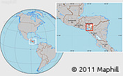 Gray Location Map of Soledad, highlighted parent region