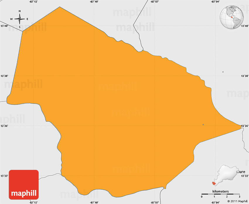 Political Simple Map of Soledad, single color outside, borders and labels