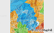 Political Shades Map of Santa Barbara