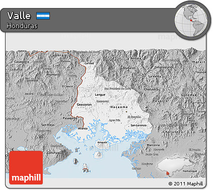 Gray 3D Map of Valle