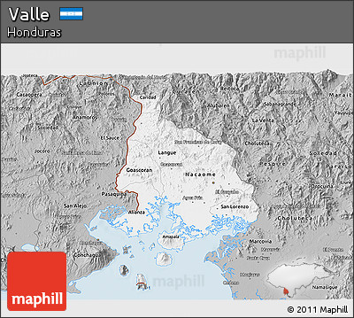 Gray 3D Map of Valle