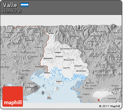 Gray 3D Map of Valle