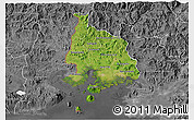 Satellite 3D Map of Valle, desaturated