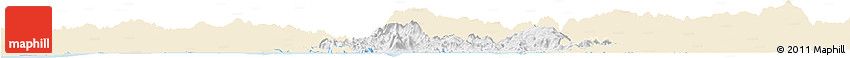 Classic Style Horizon Map of Valle, single color outside