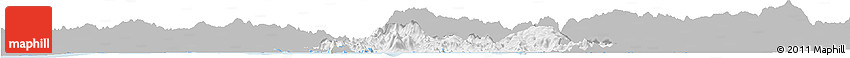 Gray Horizon Map of Valle, single color outside