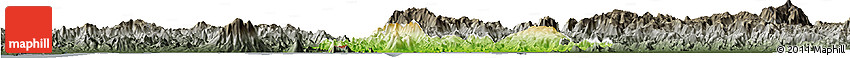 Physical Horizon Map of Valle, darken, semi-desaturated