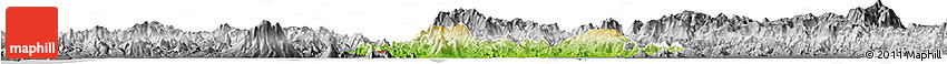 Physical Horizon Map of Valle, desaturated