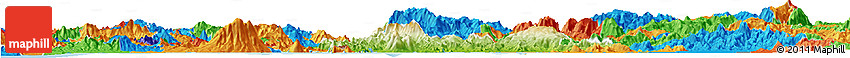 Physical Horizon Map of Valle, political outside