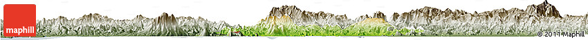 Physical Horizon Map of Valle, semi-desaturated