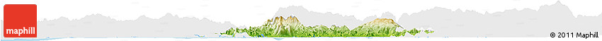 Physical Horizon Map of Valle, single color outside