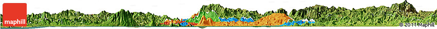 Political Horizon Map of Valle, satellite outside