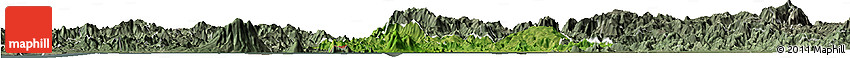 Satellite Horizon Map of Valle, semi-desaturated