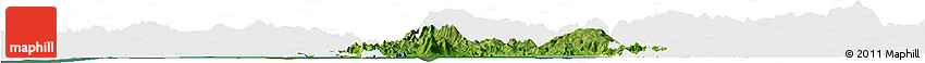 Satellite Horizon Map of Valle, single color outside
