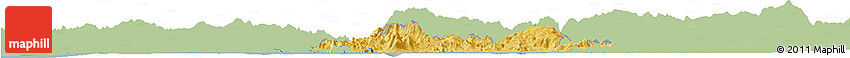 Savanna Style Horizon Map of Valle, single color outside