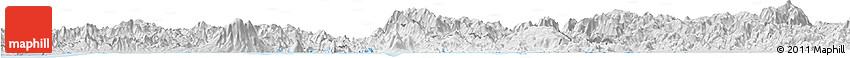 Silver Style Horizon Map of Valle