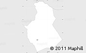 Silver Style Simple Map of Langue