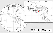 Blank Location Map of Valle, highlighted country