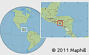 Savanna Style Location Map of Valle, within the entire country