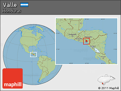 Savanna Style Location Map of Valle