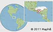 Savanna Style Location Map of Valle, highlighted country