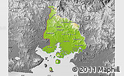 Physical Map of Valle, desaturated