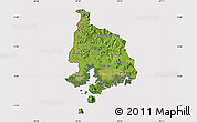 Satellite Map of Valle, cropped outside